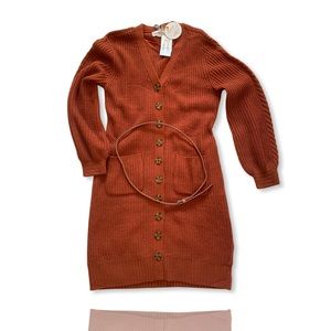 Olive & Oak Large Button Down Sweater Dress